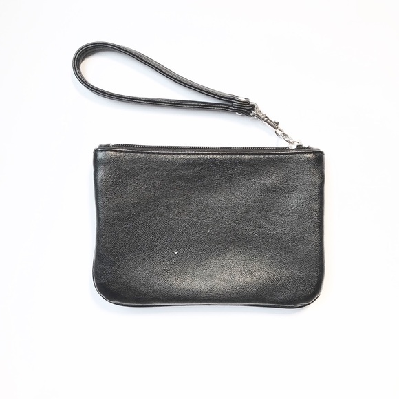 Express Pleaded Black Wristlet - Picture 2 of 4